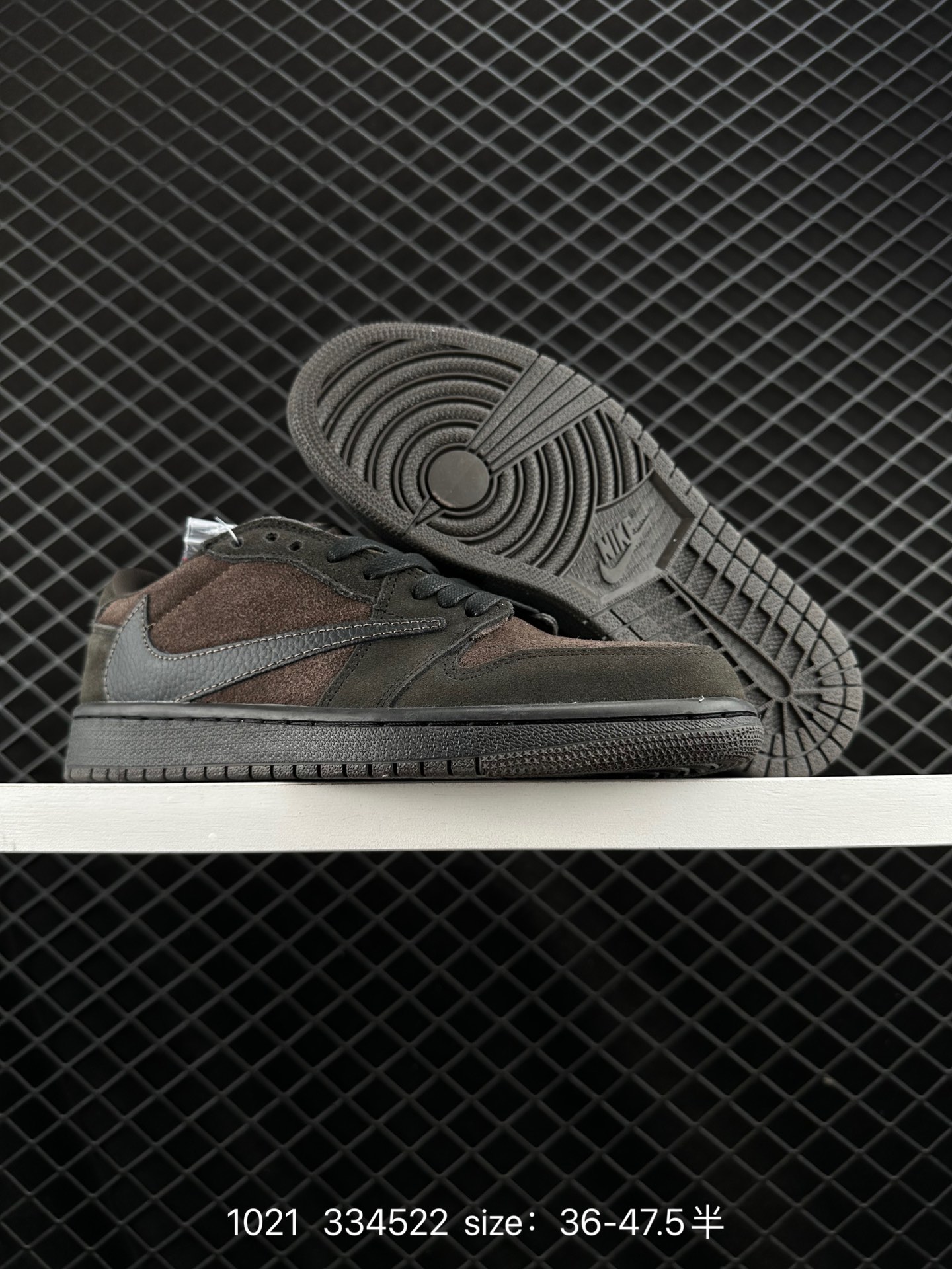 fragment design x Travis Scott x Nike Air Jordan 1 Low OG SP”Black/Green Toe“